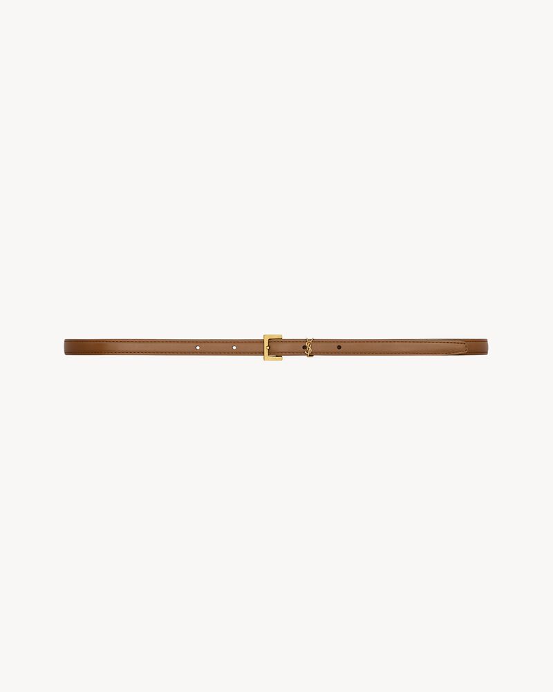 cassandre extra thin belt in smooth leather - Image 1